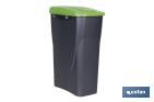 Poubelle verte pour recycler les matériaux en verre | Trois dimensions et capacités différentes - Cofan