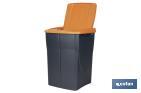 Orange recycling bin | Suitable for recycling organic waste | Available in three different capacities and sizes - Cofan