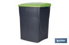 Green recycling bin | Suitable for recycling glass materials | Available in three different capacities and sizes - Cofan