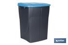 Blue recycling bin | Suitable for recycling paper and cardboard | Available in three different capacities and sizes - Cofan