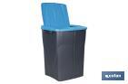 Blue recycling bin | Suitable for recycling paper and cardboard | Available in three different capacities and sizes - Cofan