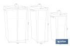 Grey recycling bin | Suitable for recycling organic waste | Available in three different capacities and sizes - Cofan