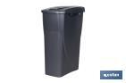 Grey recycling bin | Suitable for recycling organic waste | Available in three different capacities and sizes - Cofan