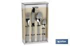 STAINLESS-STEEL CUTLERY SET | BOLONIA MODEL | SET OF 24 PCS. | C-18/00 | HIGH-QUALITY & DESIGN BOX INCLUDED