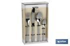 Stainless-steel cutlery set | Bolonia Model | Set of 24 pcs. | C-18/00 | High-quality & Design box included - Cofan