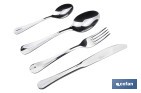 Stainless-steel cutlery set | Bolonia Model | Set of 24 pcs. | C-18/00 | High-quality & Design box included - Cofan