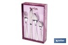 Stainless-steel cutlery set | Bolonia Model | Set of 24 pcs. | C-18/00 | High-quality & Design box included - Cofan