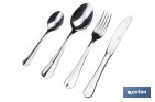 Stainless-steel cutlery set | Bolonia Model | Set of 24 pcs. | C-18/00 | High-quality & Design box included - Cofan