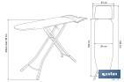 Tabla Planchar Cesena 120 x 38 cm (Mod 1) - Cofan