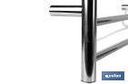 Heated towel rail | Sinaí Model | Stainless steel | 80W | IP44 | Size: 70 x 53 x 10.5cm - Cofan