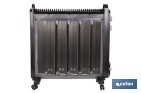 Radiador de mica 2000 W con termostato ajustable | Calefactor silencioso portátil de bajo consumo| Disponible en diferentes colores - Cofan