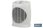 Electric Fan Heater, Estonia Model | Two Heat Settings: 1,000-2,000W | Adjustable Thermostat - Cofan