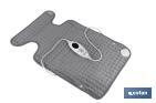 Grey electric heating pad | Size: 65 x 38cm | 6 heat settings - Cofan
