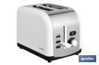 Toaster with LED display, Zorita Model - Cofan