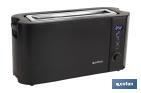 Matt black one slot toaster, Centeno Model - Cofan