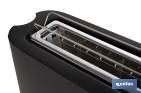 Matt black one slot toaster, Centeno Model - Cofan