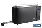 Matt black one slot toaster, Centeno Model - Cofan