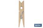 PINZAS DE MADERA | PACK DE 24 UNIDADES | PRIMERA CALIDAD | MEDIDA 7 CM DE LONGITUD | PINZAS MULTIUSOS