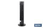 Quiet tower fan with remote control | Black | Includes a remote control and a timer (8 hours) - Cofan