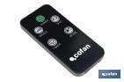 Quiet tower fan with remote control | Black | Includes a remote control and a timer (8 hours) - Cofan