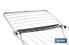 Winged Clothes Airer | With Folding Wings & Wheels | Steel & Polypropylene - Cofan