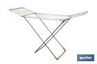 Winged Clothes Airer | With Folding Wings & Wheels | Aluminium & Polypropylene - Cofan