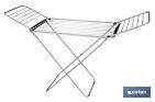 Winged Clothes Airer | With Folding Wings | Stainless Steel & Polypropylene - Cofan