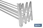 Étendoir Extensible pour Mur | Fabriqué en Aluminium | Pliant avec 6 Barres de Séchage | Dimensions : 80 x 45,5 cm - Cofan