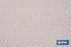 Mantel redondo antimanchas confeccionado en Jacquard con tejido resinado | Diseño de pétalos sobre beige | Materiales: 50% algodón y 50% poliéster | Diferentes medidas - Cofan