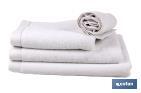 Toalla de baño en Color Blanco | Modelo Paloma | 100 % algodón | Gramaje 580 g/m² | Medidas 100 x 150 cm - Cofan