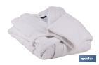 ALBORNOZ COLOR BLANCO | 100% ALGODÓN | GRAMAJE 500G/M² | VARIAS TALLAS