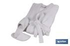 Bathrobe | White | 100% cotton | Weight: 500g/m² | Several sizes - Cofan