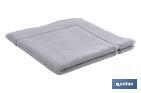 Bath mat | Perlan Model | Pearl grey | 100% cotton | Weight: 1,000g/m | Size: 60 x 60cm - Cofan