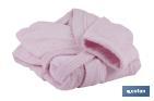 ALBORNOZ | MODELO FLOR | COLOR ROSA CLARO | 100% ALGODÓN | GRAMAJE 500 G/M² | VARIAS TALLAS