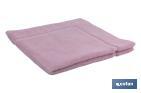 Tappeto da bagno | Modello Flor | Rosa chiaro | 100% cotone | Grammatura: 1000 g/m² | Dimensioni: 60 x 60 cm - Cofan