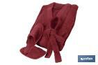 Bathrobe | París Model | Burgundy | 100% cotton | Weight: 500g/m² | Several sizes - Cofan