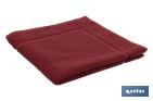 Tapis de salle de bain | Modèle Paris | Couleur Bordeaux | 100 % coton | Grammage 1000 g/m² | Dimensions 60 x 60 cm - Cofan