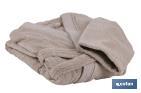 Albornoz | Modelo Abisinia | Color Beige | 100 % algodón | Gramaje 500 g/m² | Varias Tallas - Cofan