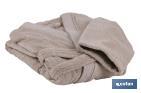 ALBORNOZ | MODELO ABISINIA | COLOR BEIGE | 100% ALGODÓN | GRAMAJE 500G/M² | VARIAS TALLAS