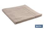 Bath mat | Abisinia Model | Beige | 100% cotton | Weight: 1,000g/m2 | Size: 60 x 60cm - Cofan