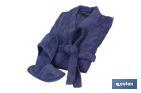 Bathrobe | Marín Model | Navy blue | 100% cotton | Weight: 500g/m² | Several sizes - Cofan