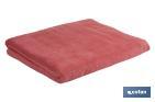 Bath sheet | Jamaica Model | Coral colour | 100% cotton | Weight: 580g/m2 | Size: 100 x 150cm - Cofan