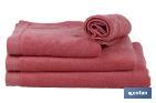 Bath sheet | Jamaica Model | Coral colour | 100% cotton | Weight: 580g/m2 | Size: 100 x 150cm - Cofan