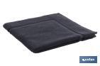 Tapis de salle de bain | Modèle Brillante | Couleur Noire | 100 % coton | Grammage 1000 g/m² | Dimensions 60 x 60 cm - Cofan