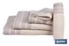 Bath towel | Inspiración Model | Nature colour | 100% cotton | Weight: 580g/m2 | Size: 70 x 140cm - Cofan