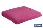 Bath sheet | Primavera Model | Fuchsia | 100% cotton | Weight: 580g/m2 | Size: 100 x 150cm - Cofan