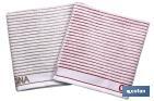 PACK OF 2 TEA TOWELS | SIZE: 50 X 50CM | BEIGE & RED | SYRAH MODEL