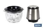 Electric food chopper | Olvera Model | Stainless steel & glass bowl | 400W | 1.2-litre capacity - Cofan