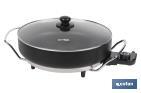 Electric pan | Belice Model | 1,500W | Steel base with non-stick coating | Diameter: 36cm - Cofan