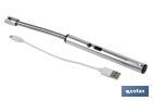 ENCENDEDOR ELÉCTRICO | ENCENDEDOR USB RECARGABLE | MECHERO CON ARCO DE PLASMA | CUELLO FLEXIBLE | INDICADOR DE BATERÍA | MEDIDAS: 26 X 1,5 CM
